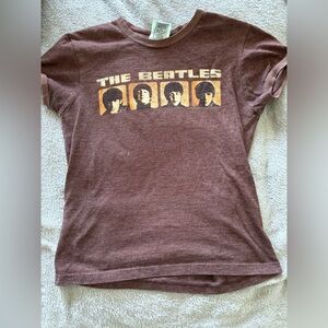 The Beatles Vintage Brown Graphic Tee